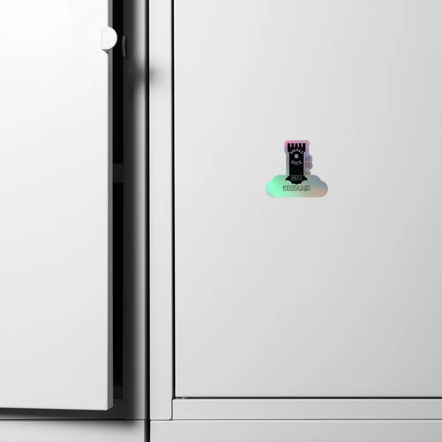 Small Dice Big Dreams Holographic Sticker product image (4)