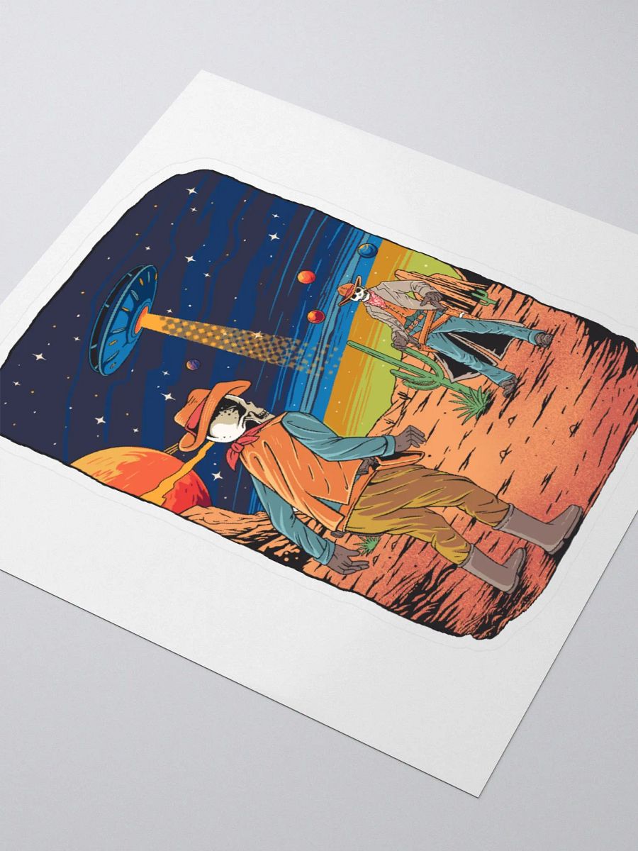 Skeleton Space Cowboys Sticker product image (3)