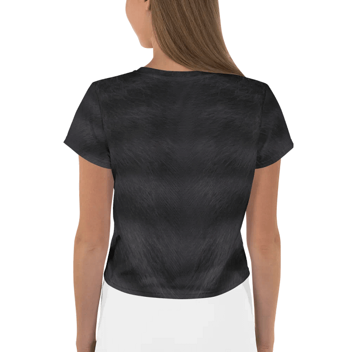 Black Tabby Cat Crop Tee product image (2)