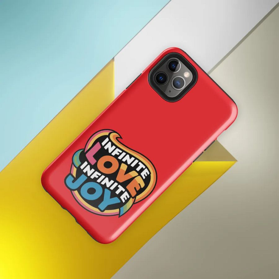Infinite Love Infinite Joy Tough Case for Iphone (Red) product image (8)