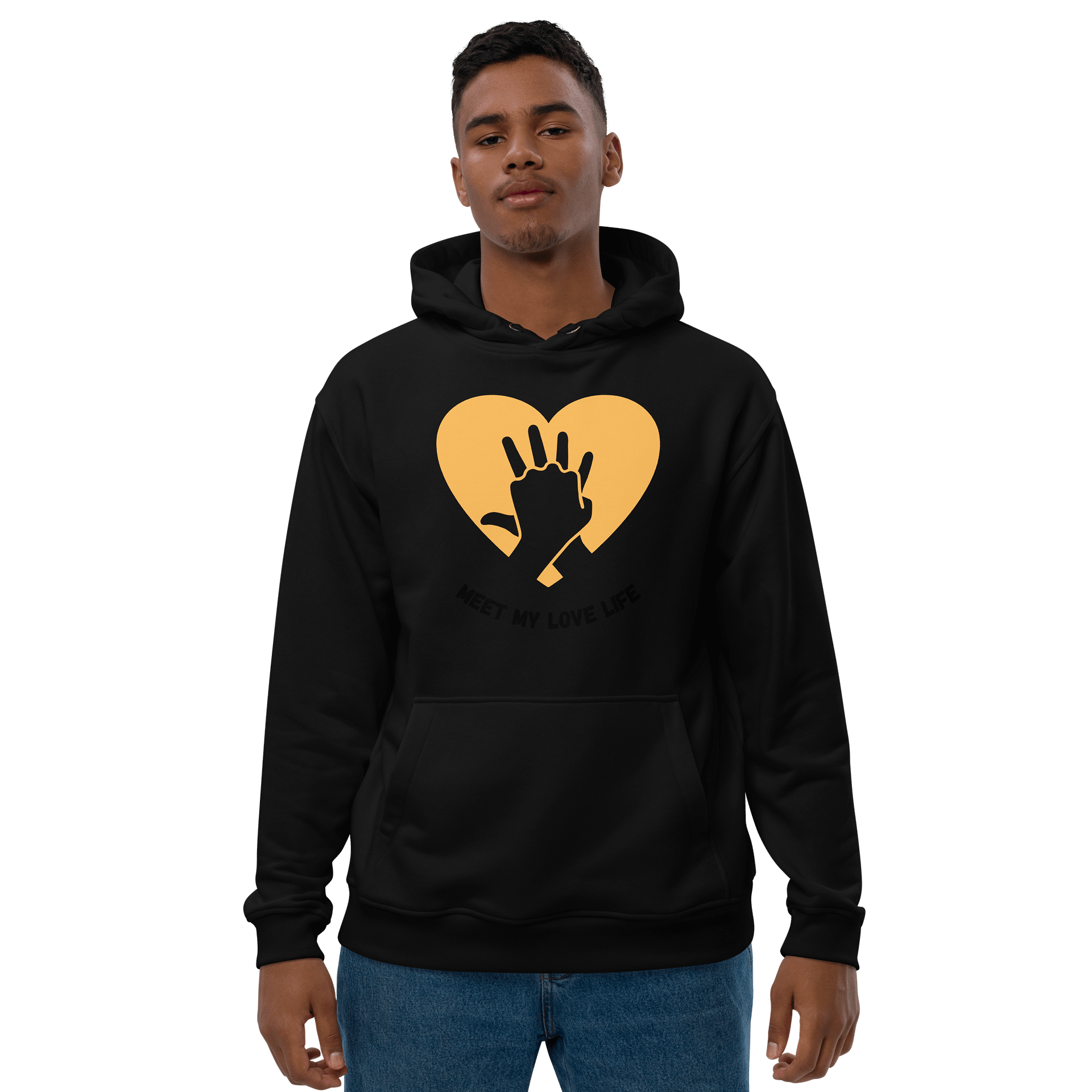 Meet my love life - premium eco hoodie product image (3)