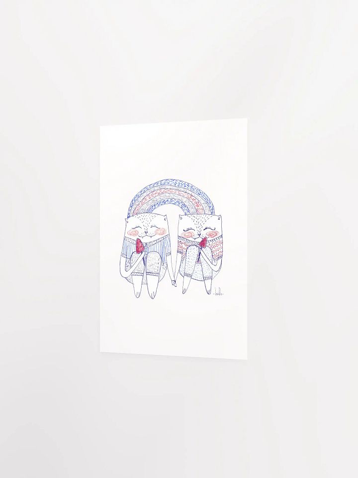 two cat friends eating ice cream product image (15)
