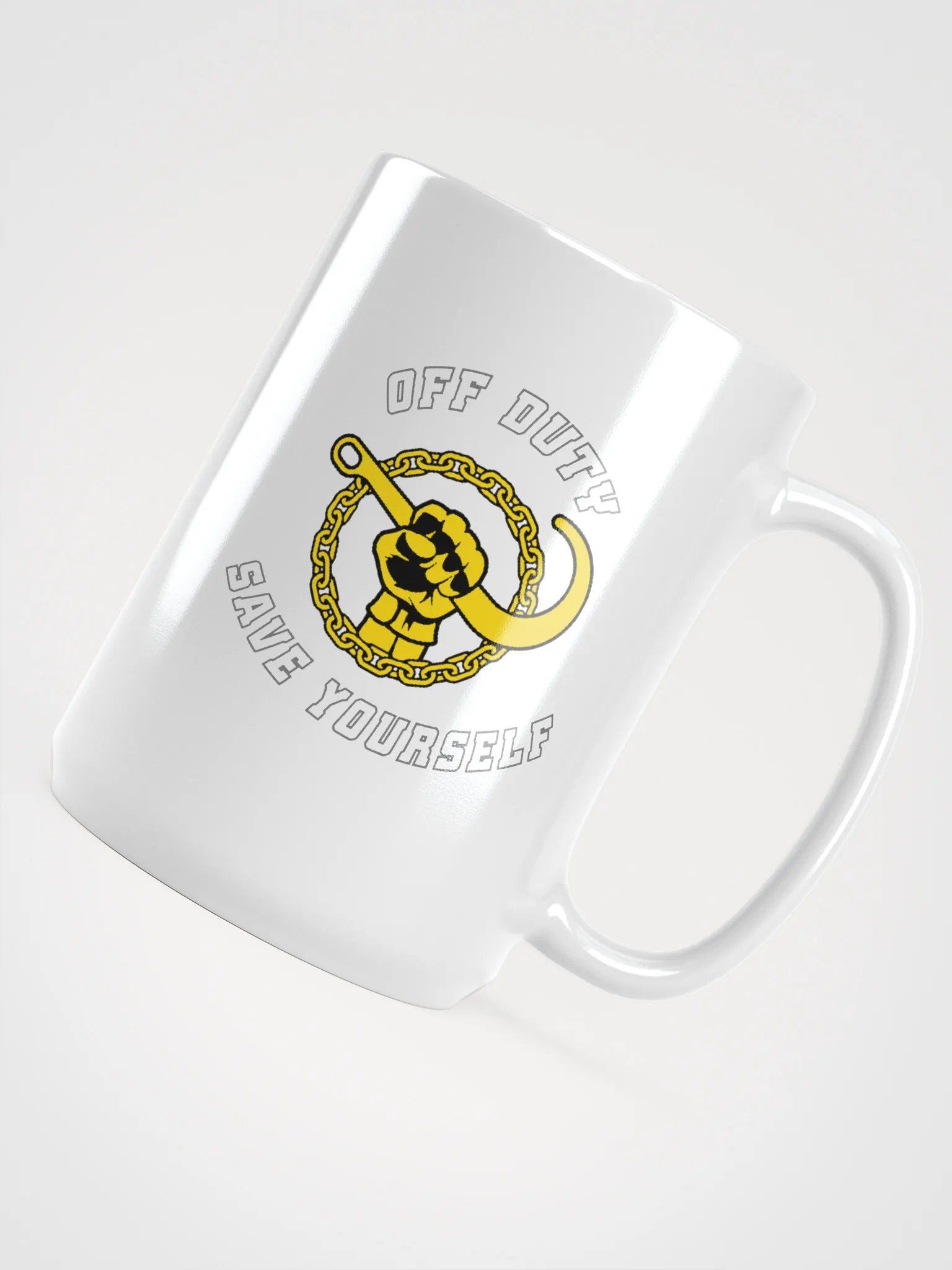 "Off Duty, Save Yourself" Tow Coffee Cup product image (4)