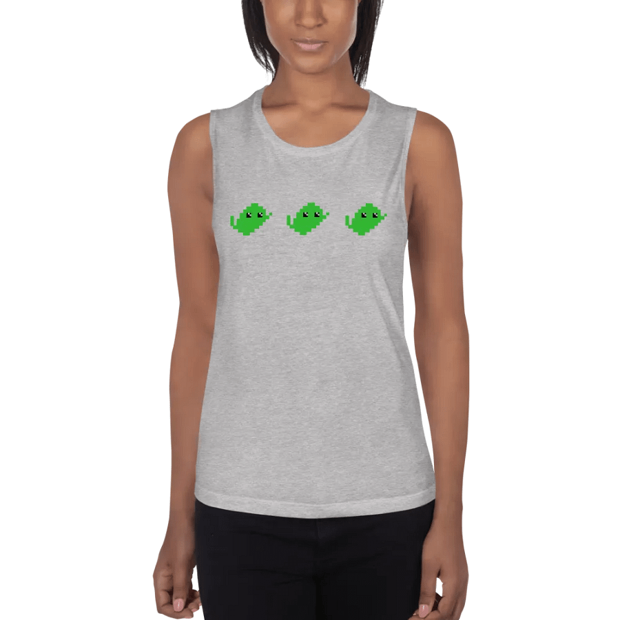 PIXEL LIME WOMEN'S FLOWY MUSCLE TANK product image (9)