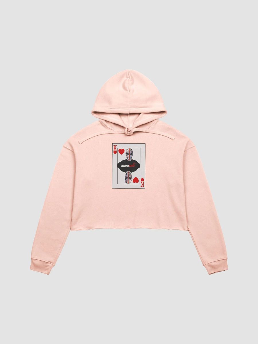 The Quinn of Hearts Bella+Canvas Fleece Crop Hoodie product image (4)