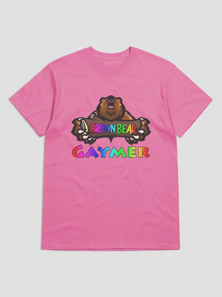 Brown Bear Gaymer (Rainbow Pride) - Light Color T-Shirt product image (3)