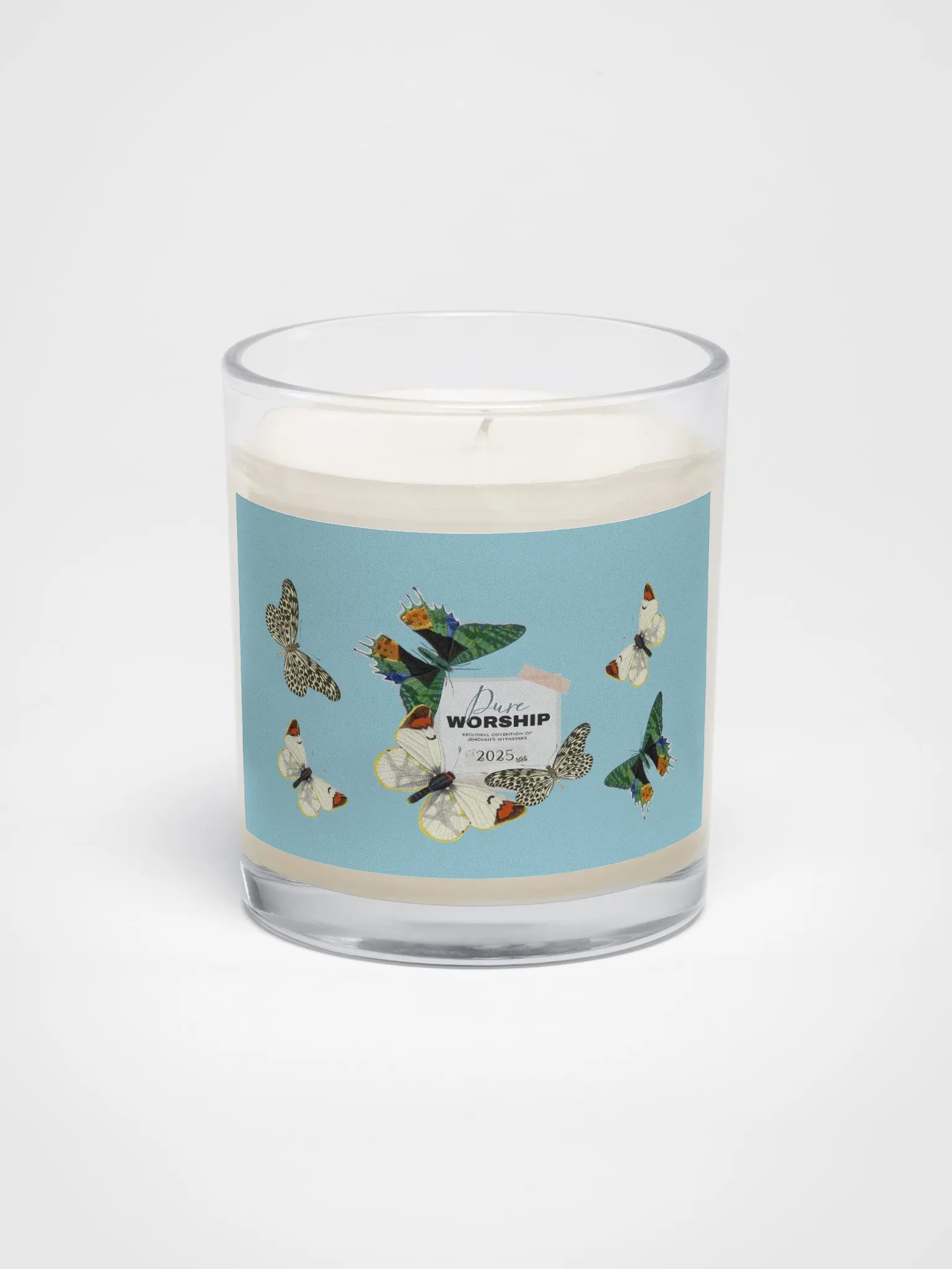 2025 "Pure Worship" Butterfly Collage Soy Wax Candle product image (1)
