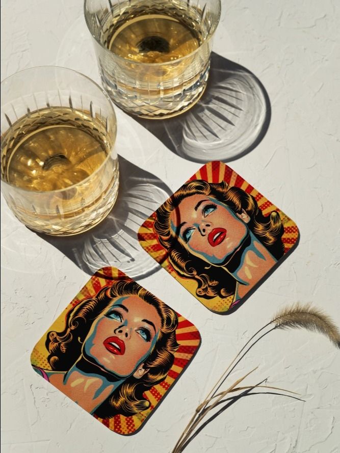 Pop Art Retro Chic Coaster product image (1)