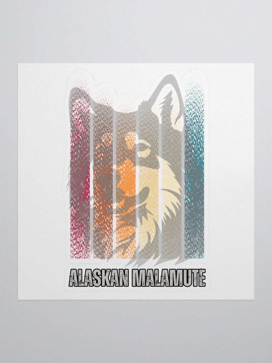 Alaskan Malamute Light Gradation Color Sticker product image (2)
