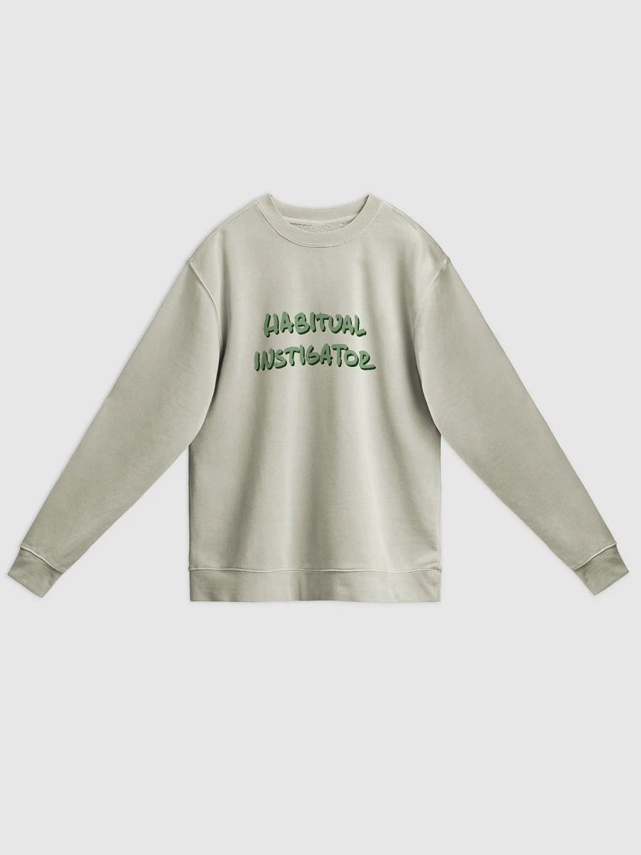 HABITUAL INSTIGATOR (grouchy shadow design) printed pigment crewneck product image (5)