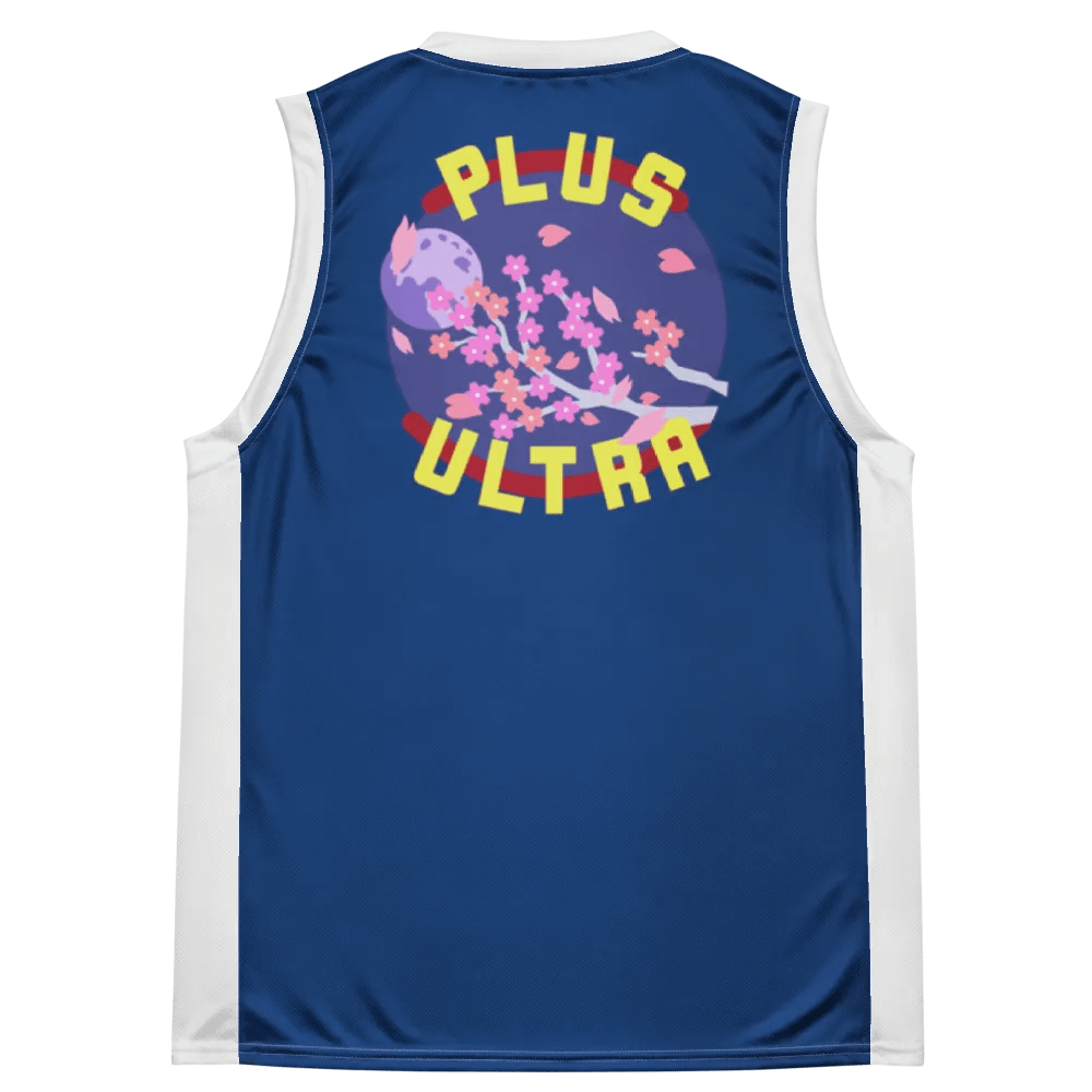 Blue Plus Ultra Basketball Jersey (Back) product image (10)