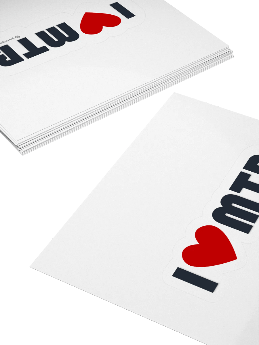 I Love MTB sticker product image (13)