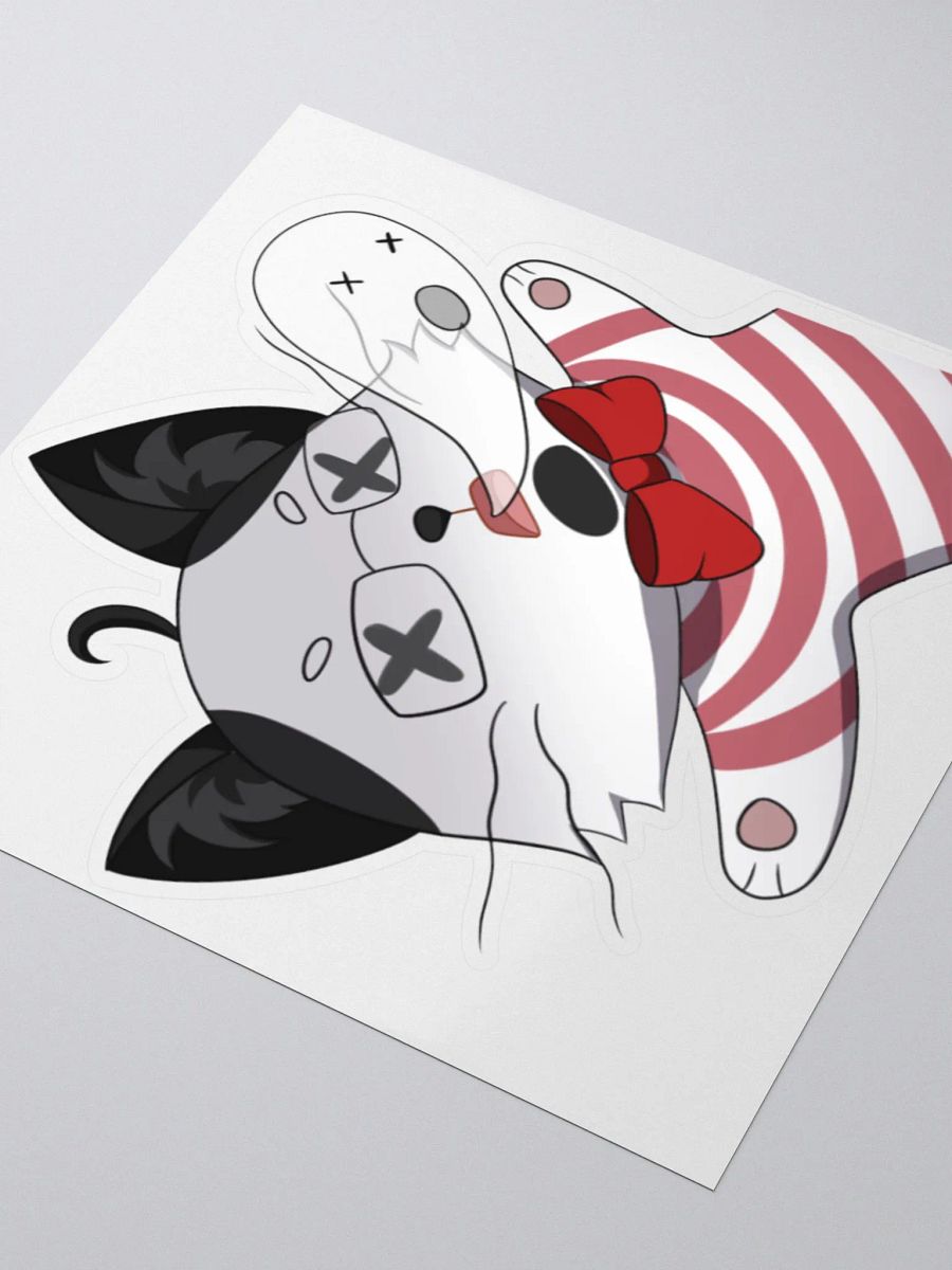 JPAG_Grey cat Ded emote sticker product image (3)