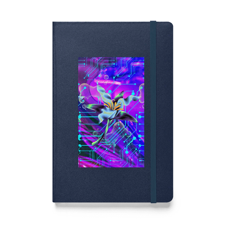 Cyber Flora Hardcover Journal Lily Circuitry Hardcover Journal for techi gent or lady son daughter product image (1)