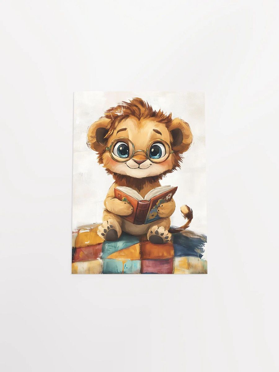 Intelligent Lion Cub Matte Poster product image (4)