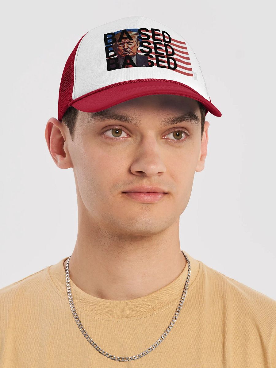 BASED American Flag Mugshot ~Trucker Hat~ product image (5)