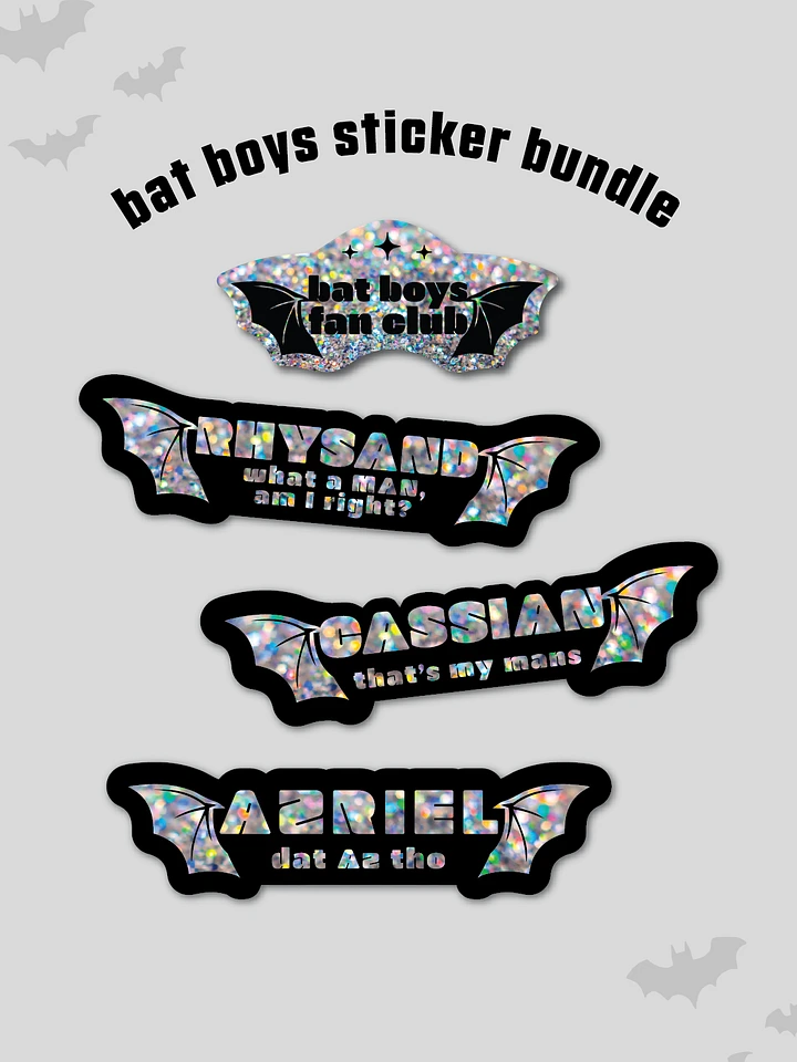 Bat Boys Sticker Bundle (Glitter) product image (1)