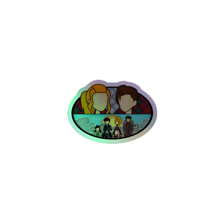 Family Stained Glass Holographic Sticker product image (1)
