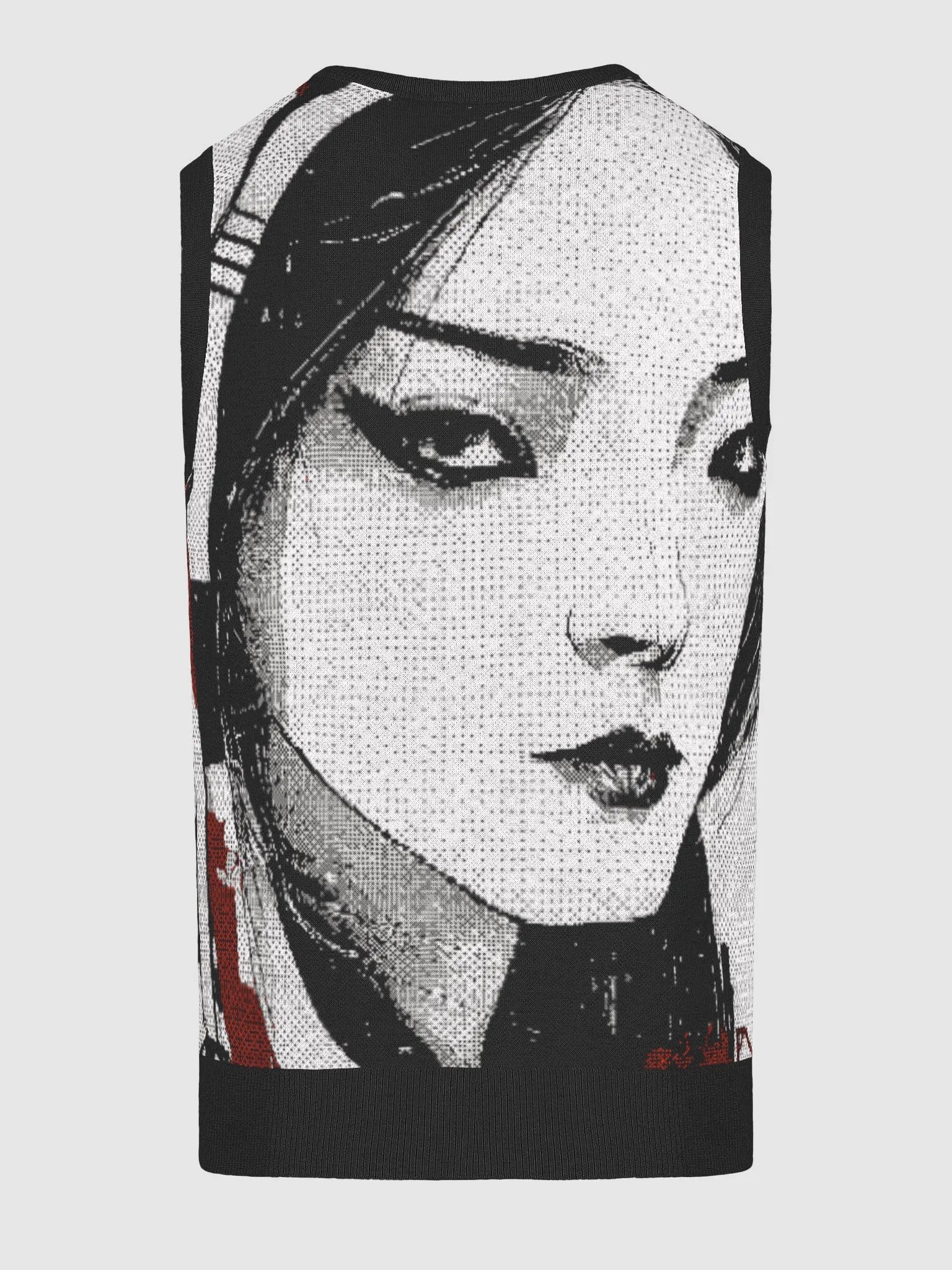 Geisha-Inspired Serenity Jacquard V-Neck Vest product image (19)