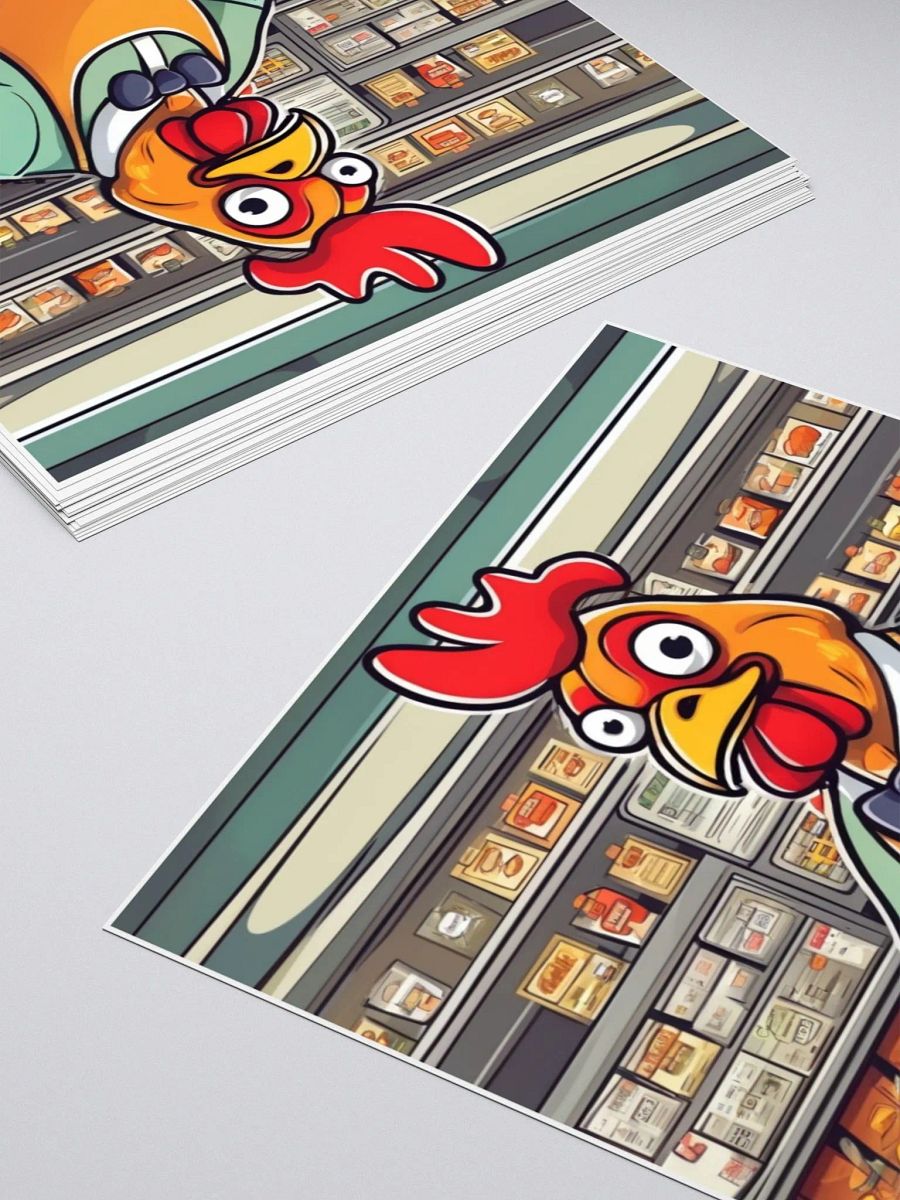 Bakery Rooster Kiss Cut Stickers product image (4)