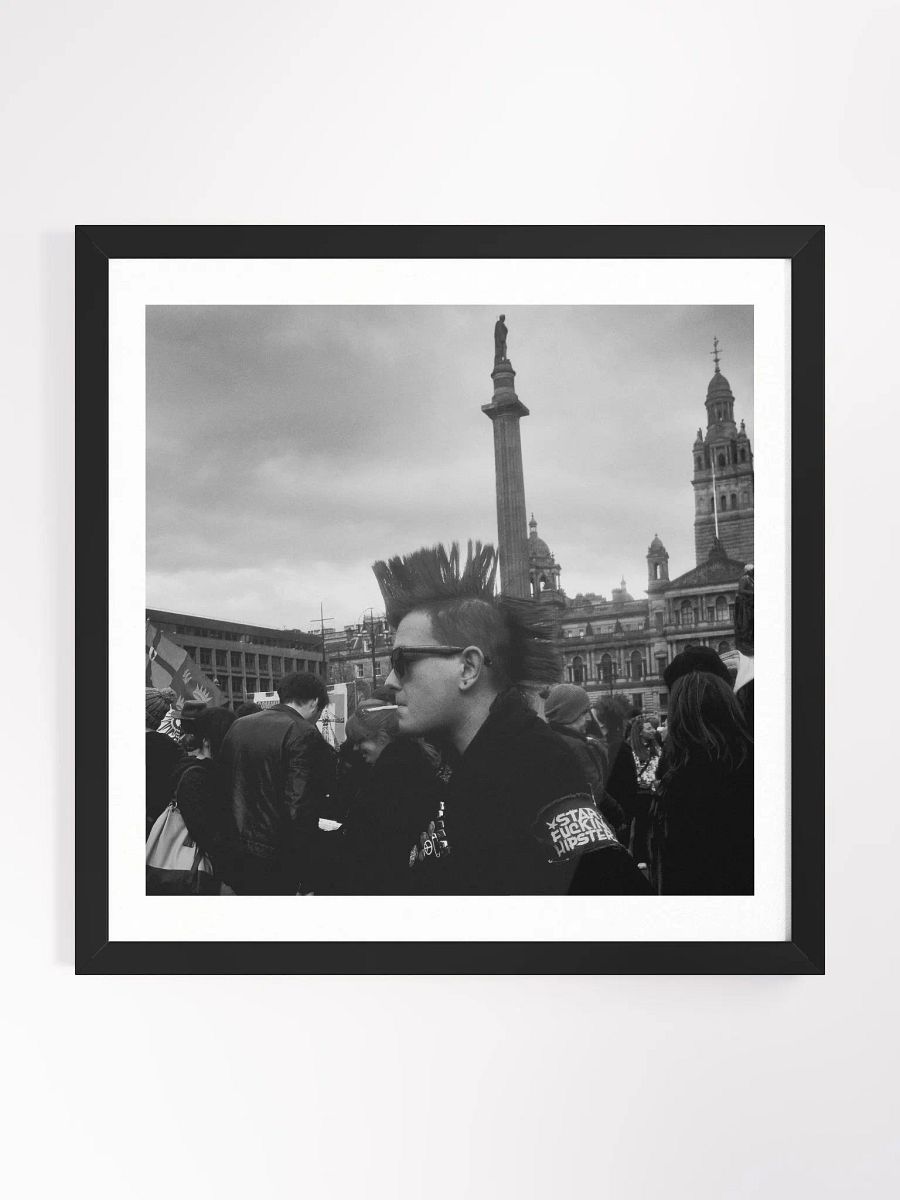 Framed Square Print Street Photograph Punk product image (1)