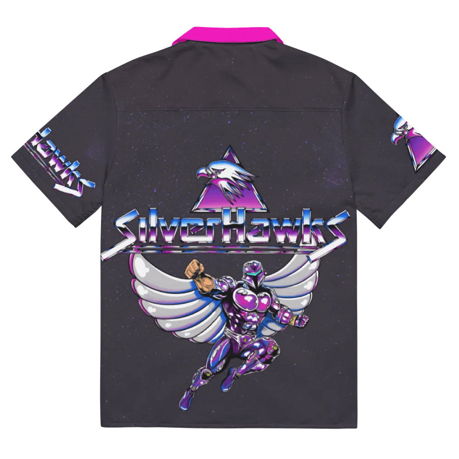 SilverHawks Retro Tribute Hawaiian Button up product image (11)