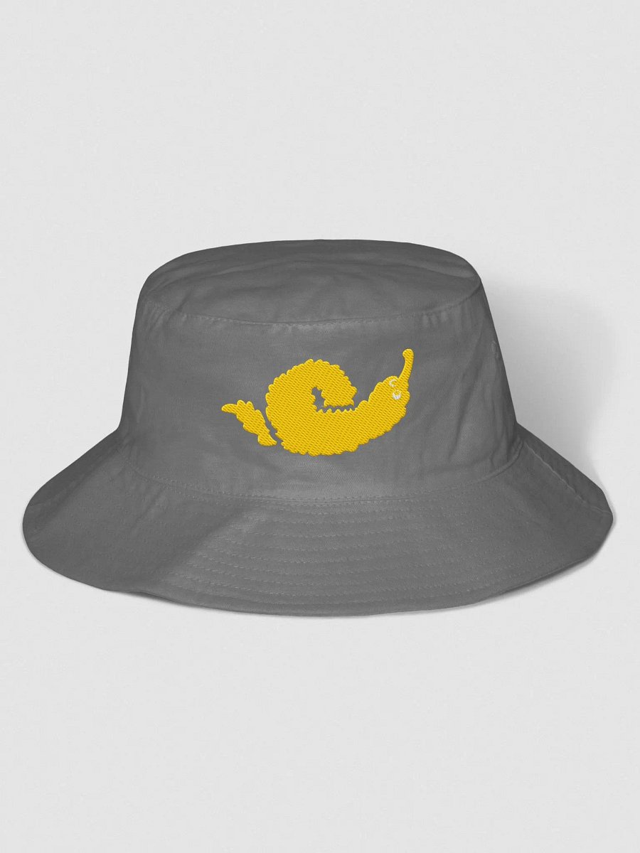 Oh Worm? yellow embroidered bucket hat product image (4)