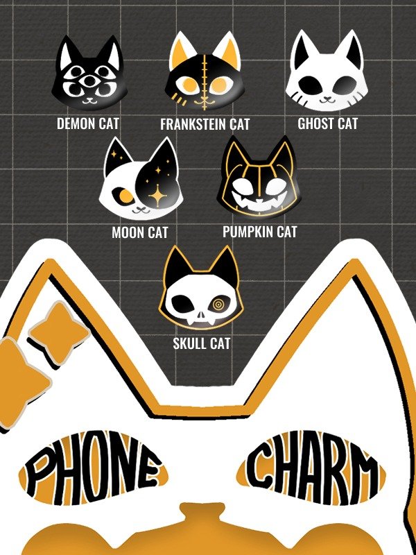 Acrylic Charms ✦ Halloween Cats product image (2)