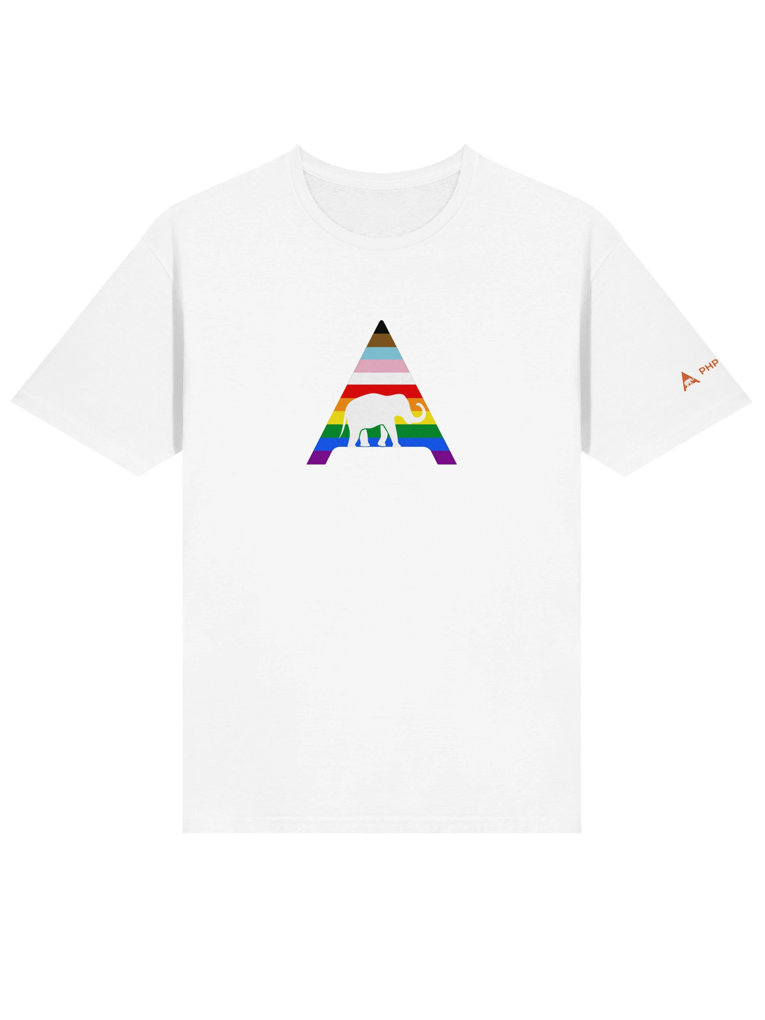 Rainbow ElePHPant Unisex T-Shirt (Light mode) product image (6)