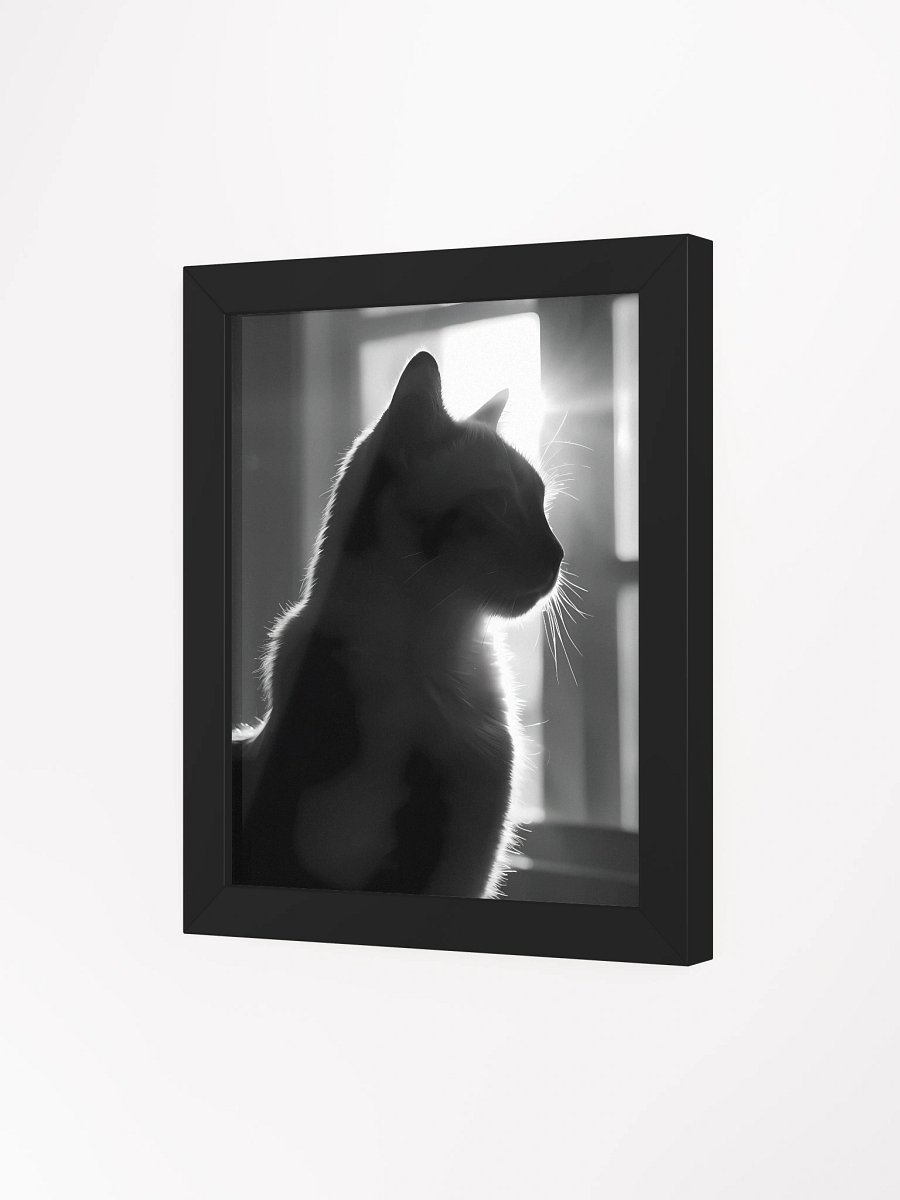 Silhouette Whiskers: Framed Cat Poster product image (4)