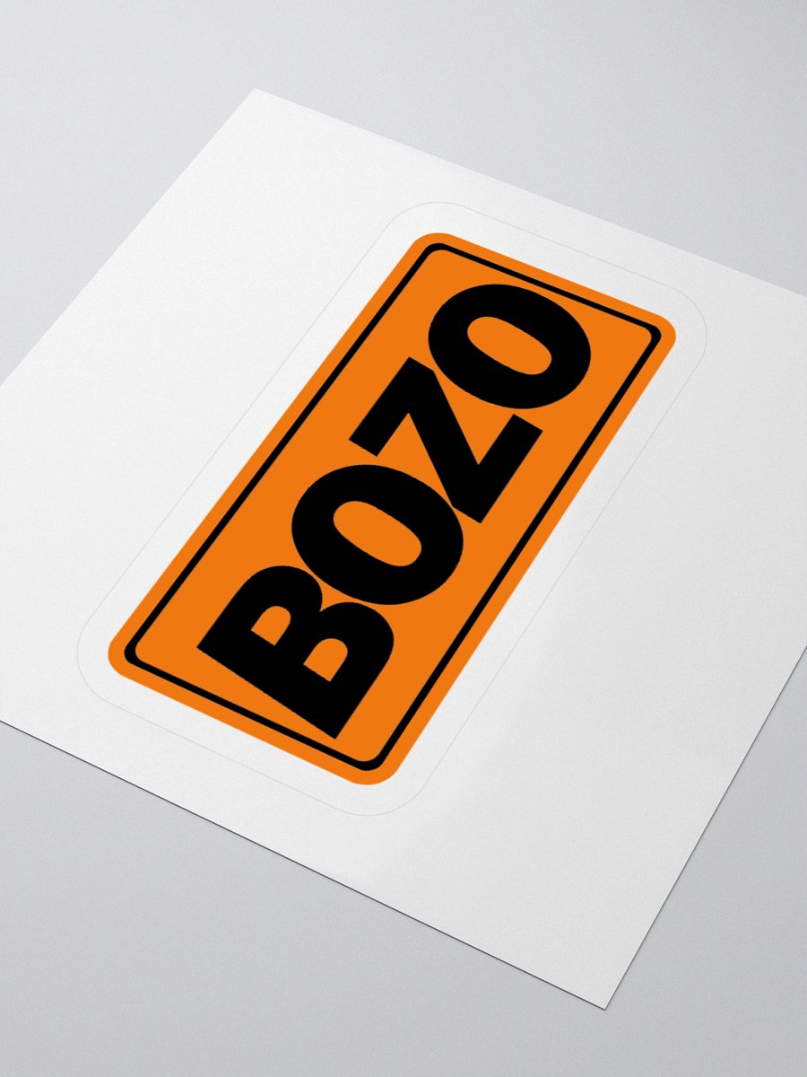 Bozo Sticker (Orange&Black) product image (12)