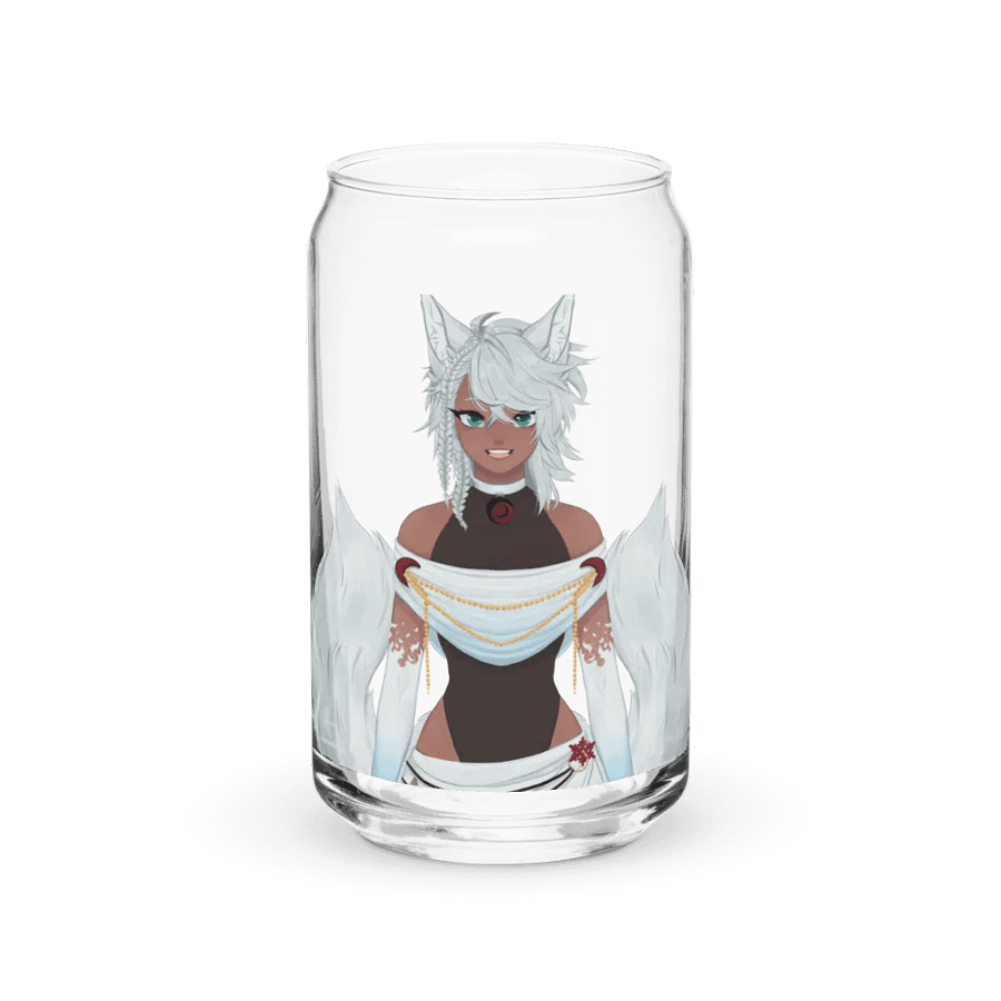 Foxy Elegance Glass: Anime-Inspired Can-Shaped Glassware product image (2)