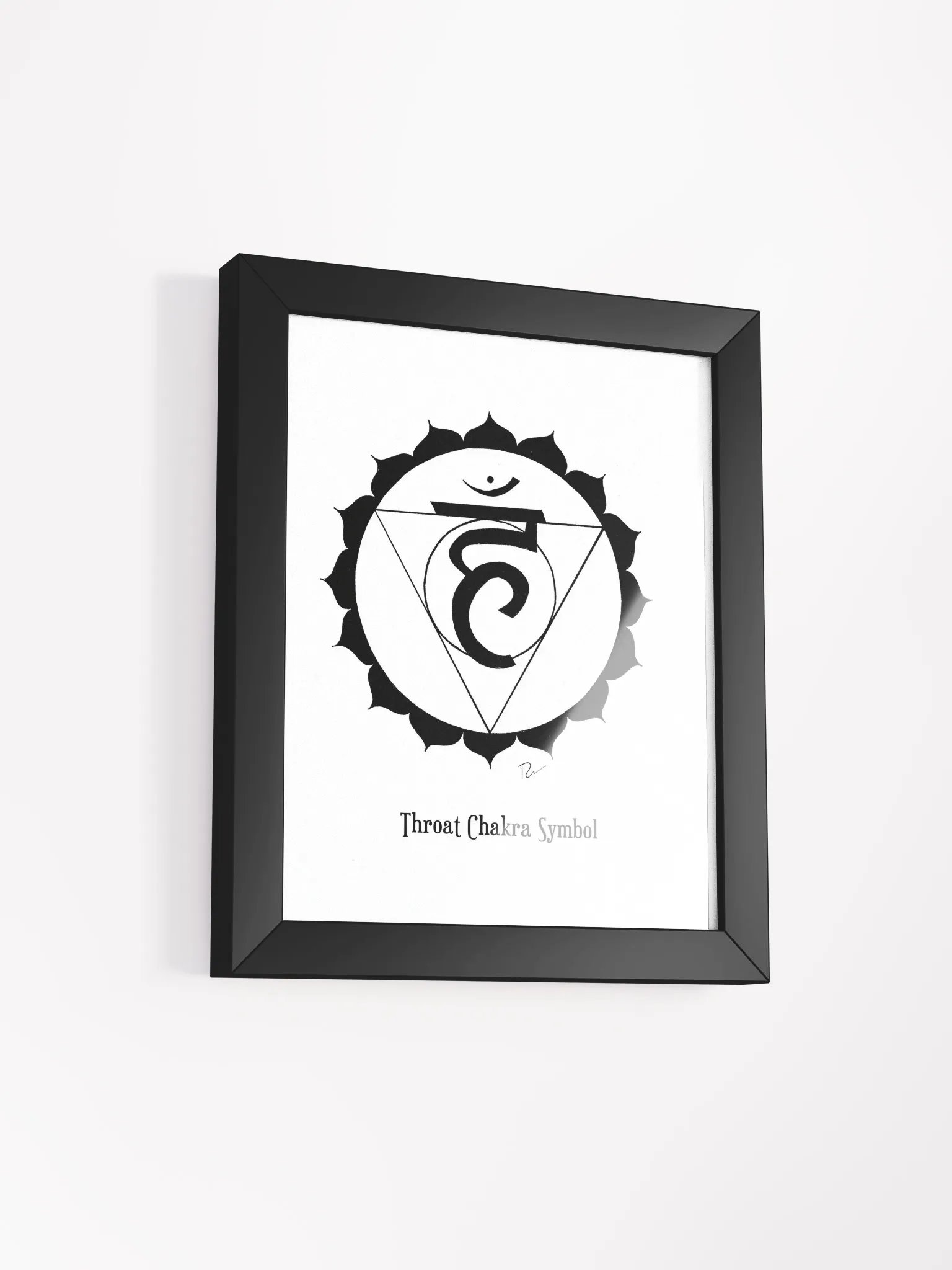 Throat Chakra Symbol Framed Art product image (2)
