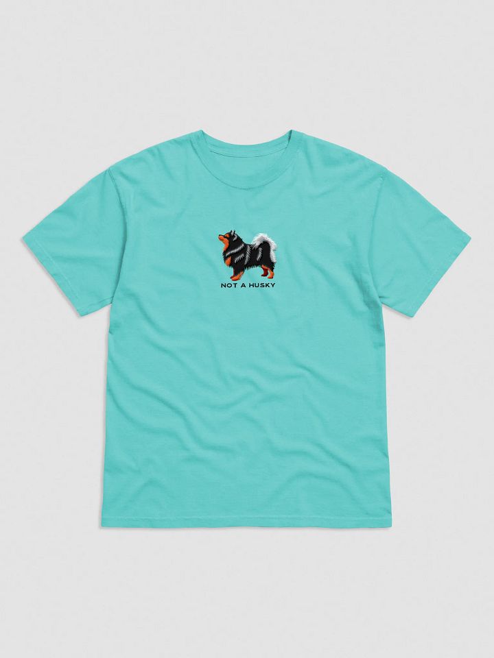 Not a Husky T-Shirt(Embroidered) of a Finnish Lapphund(Black & Tan) product image (25)