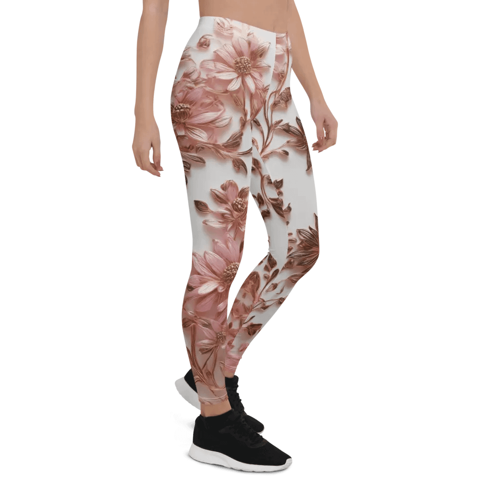 Pink Floral Leggings product image (7)