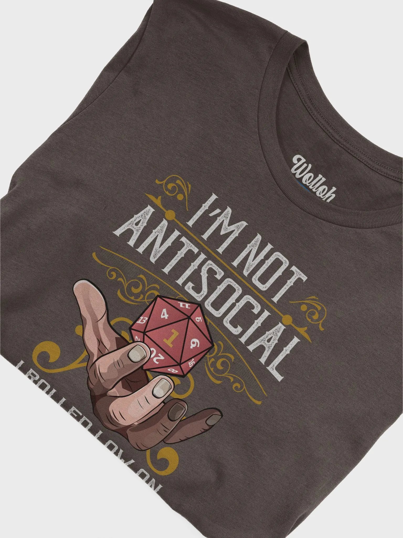 I’m Not Antisocial, I Rolled Low on Charisma T-Shirt - RPG Introvert Life product image (6)