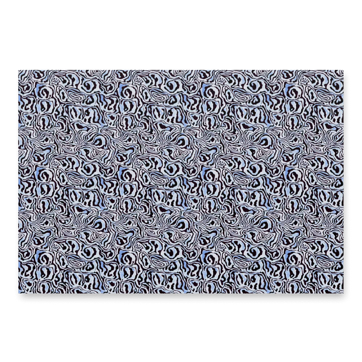 Blue Black Snake Pattern Paper product image (1)