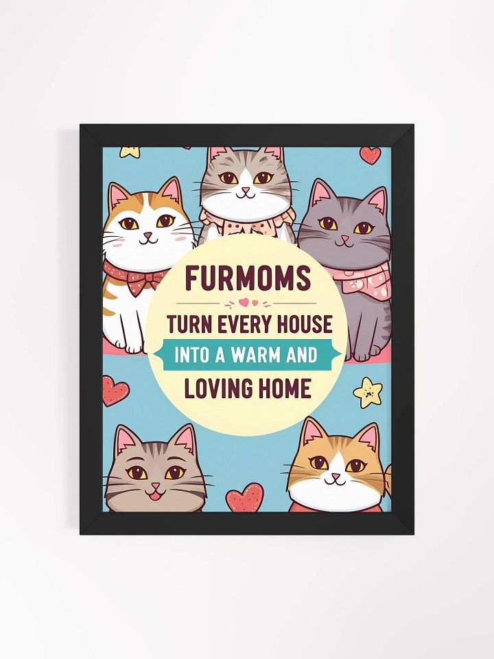 FurMom Love Circle - Framed Matte Poster product image (2)