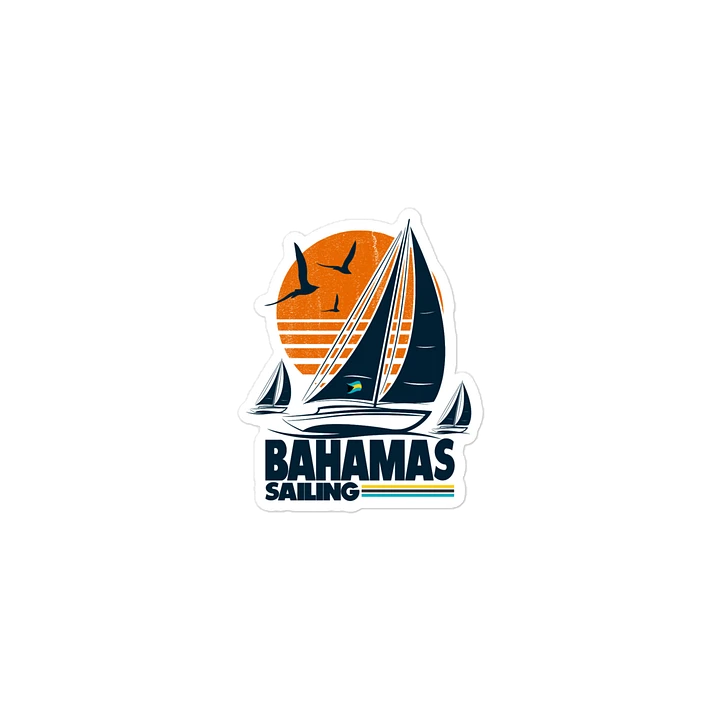 Bahamas Magnet : Bahamas Sailing Sail Boat : Bahamas Flag product image (2)