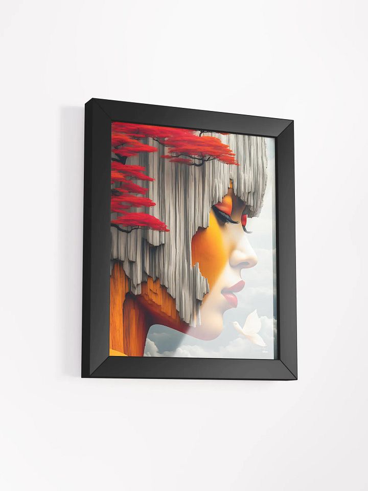 A Colorful Dance of the Soul: Framed Surrealist Female Portrait product image (22)