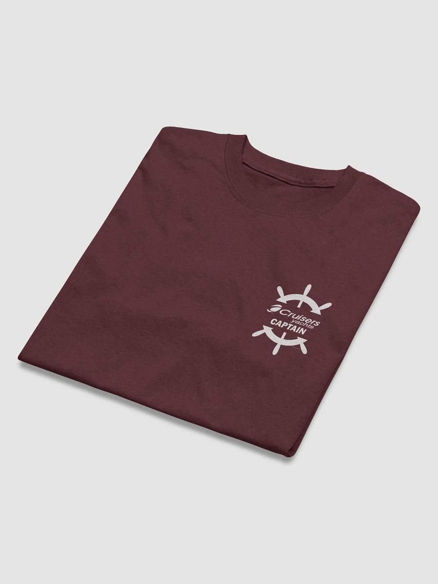 Cruisers Yachts Captain - T-Shirt - Dark Shirt w/White Logo product image (6)