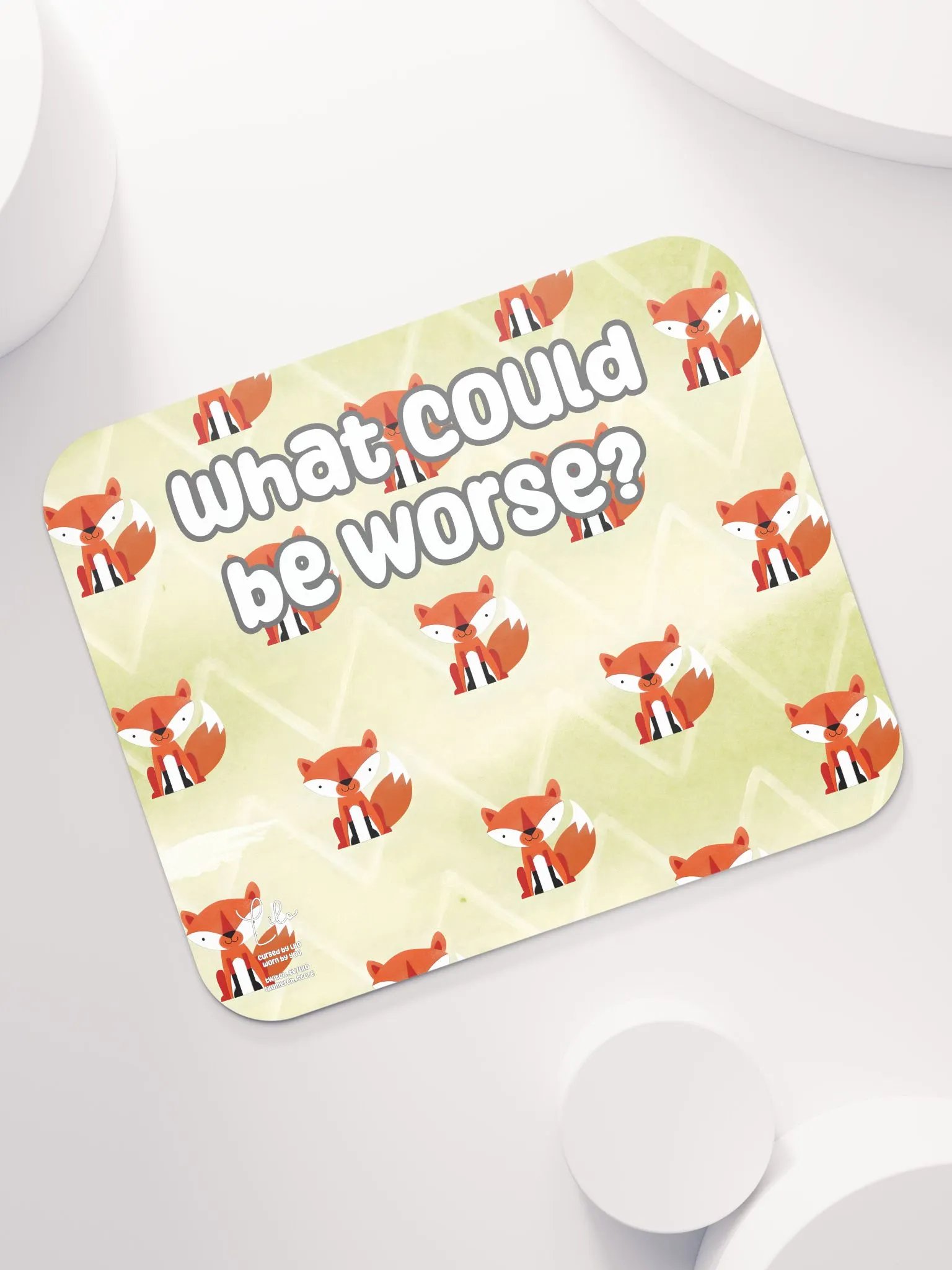 What Could Be Worse? Medium Mouse Mat - foxy product image (7)