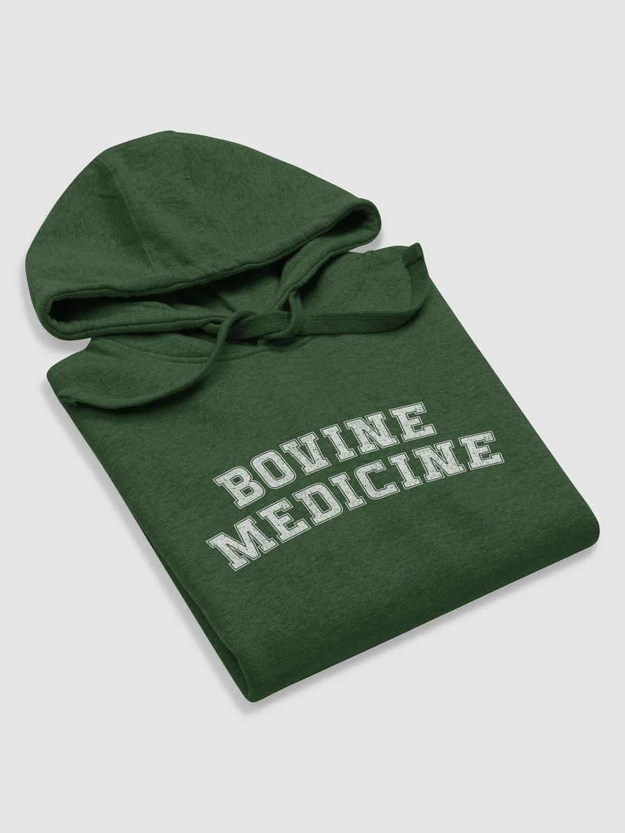 "Bovine Medicine" Hoodie (Yellow lettering) product image (5)