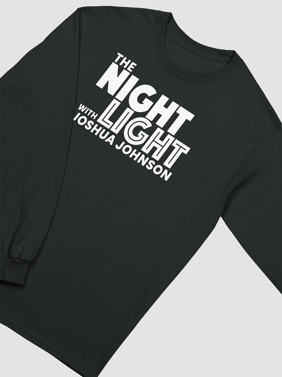 The Night Light Long Sleeved Shirt (white text) product image (3)