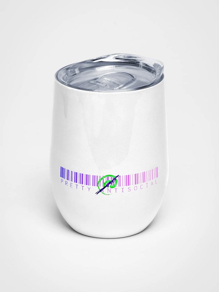 Pretty AntiSocial Barcode Logo Wine Tumbler product image (1)