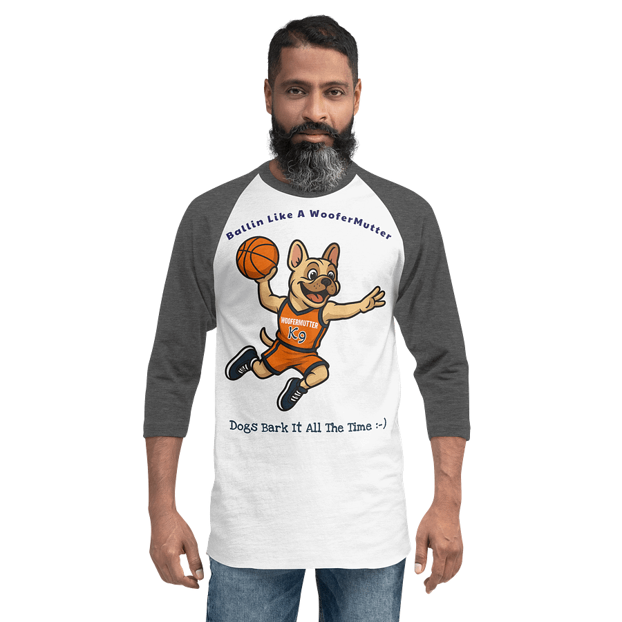 French Bulldog Unisex 3/4 Sleeve Raglan Shirt product image (14)