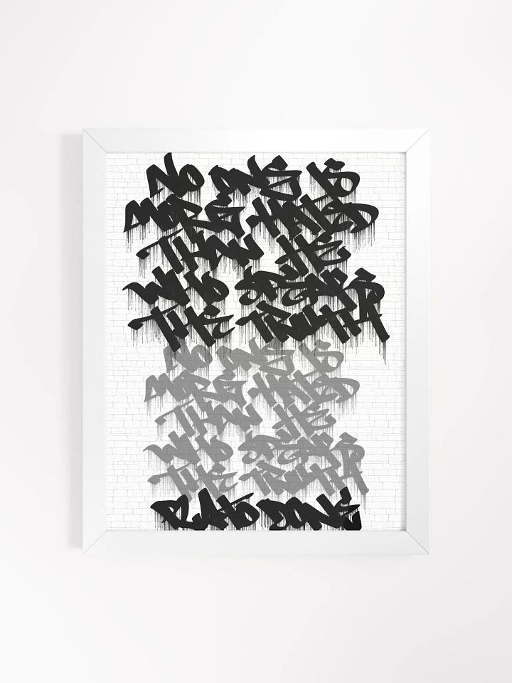 No One is More Hated than He Who Speaks the Truth, Plato, D1, Graffiti, Framed Poster 03 product image (1)