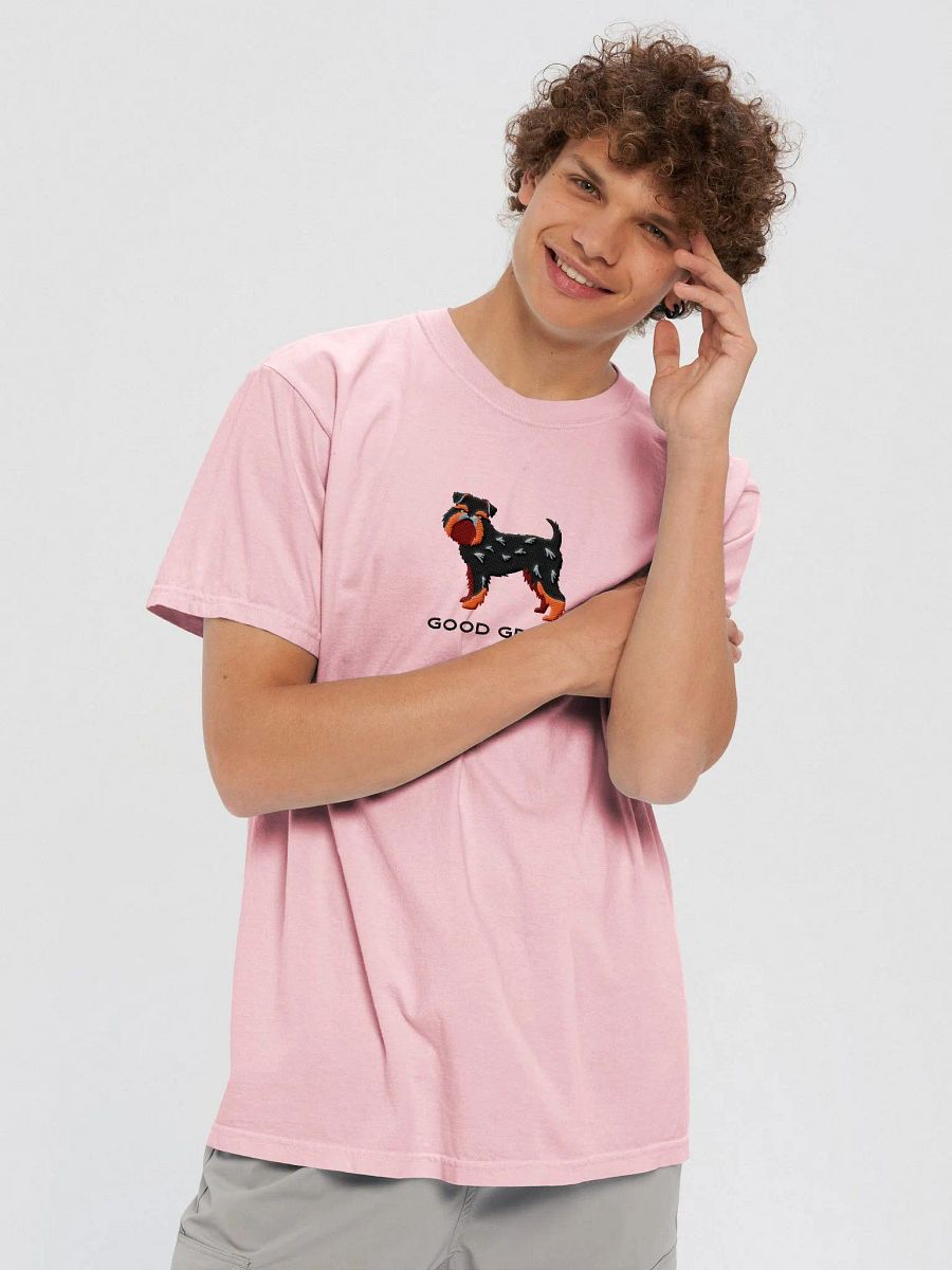Good Griff T-Shirt(Embroidered) of a Brussels Griffon(Black & Tan) product image (8)