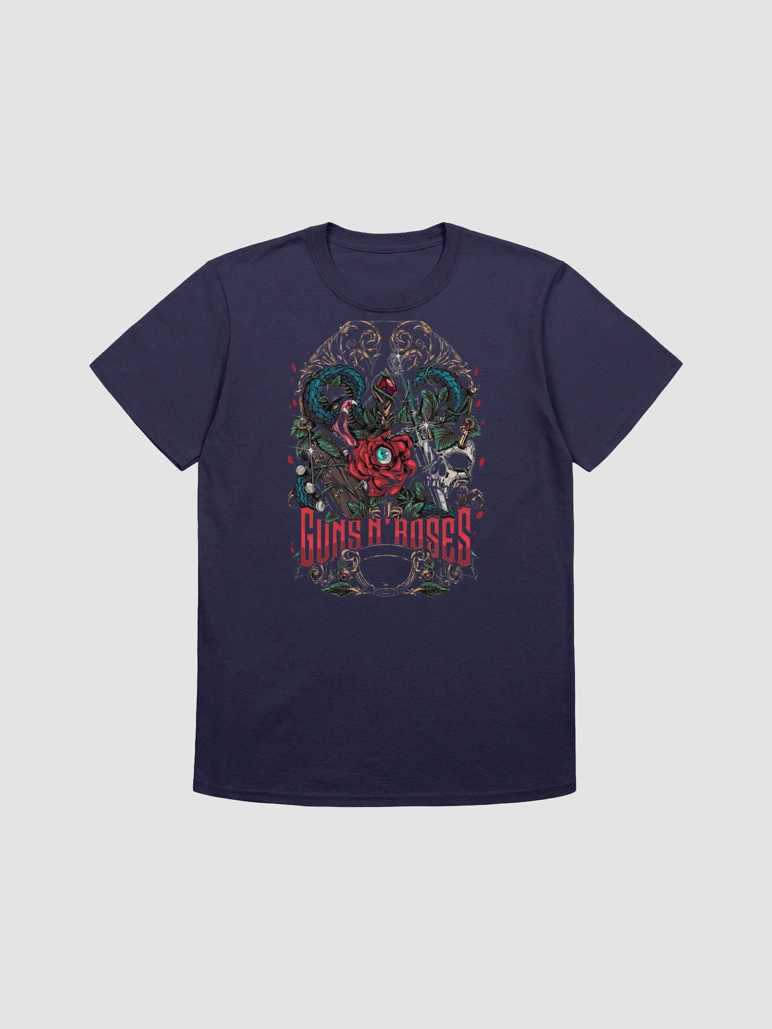 Guns N' Roses T-Shirt - Use Your Illusion Snakes & Roses Crest product image (1)