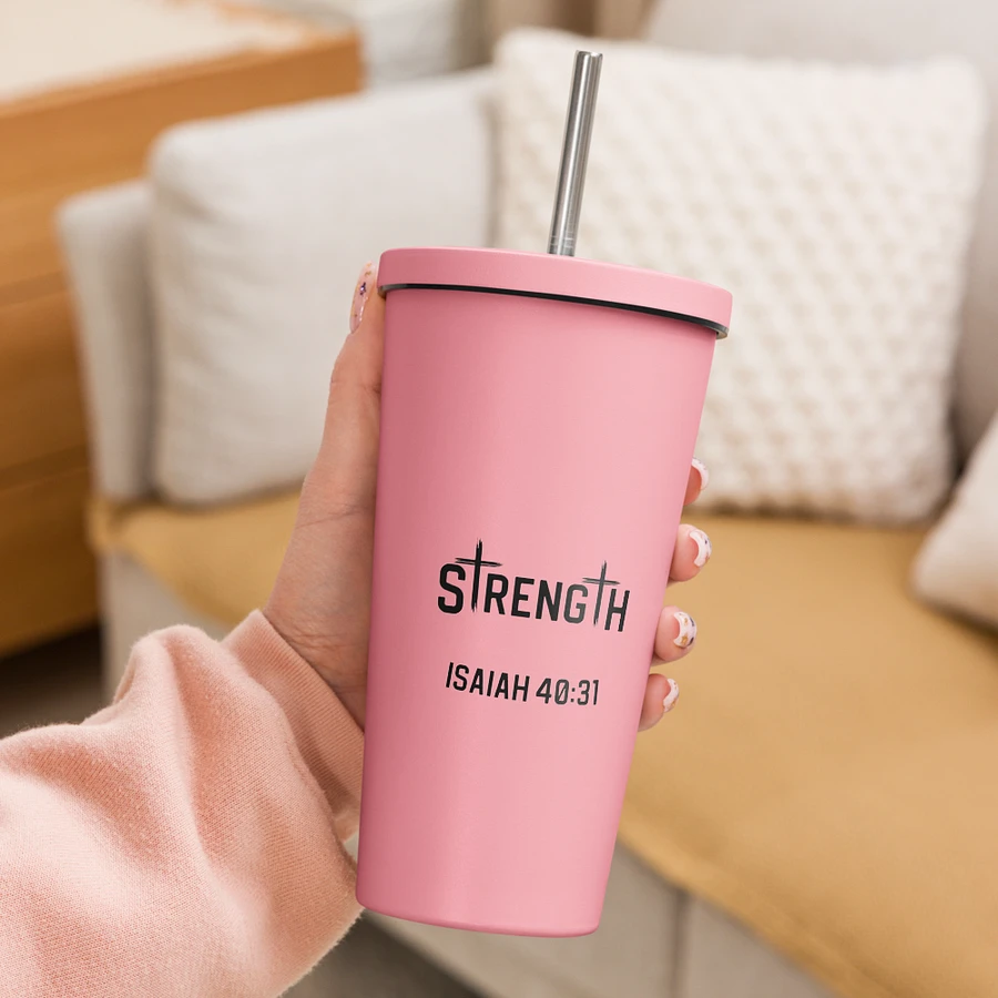 Strength 20 oz. Insolated Cup: Pink product image (15)